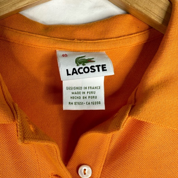 Lacoste Women's Pique Polo Shirt size 40 - Picture 3 of 4